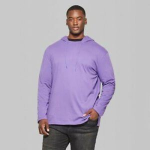 NWT ORIGINAL USE BOXY MOUNTAIN PURPLE LONG SLEEVE HOODED SHIRT SMALL